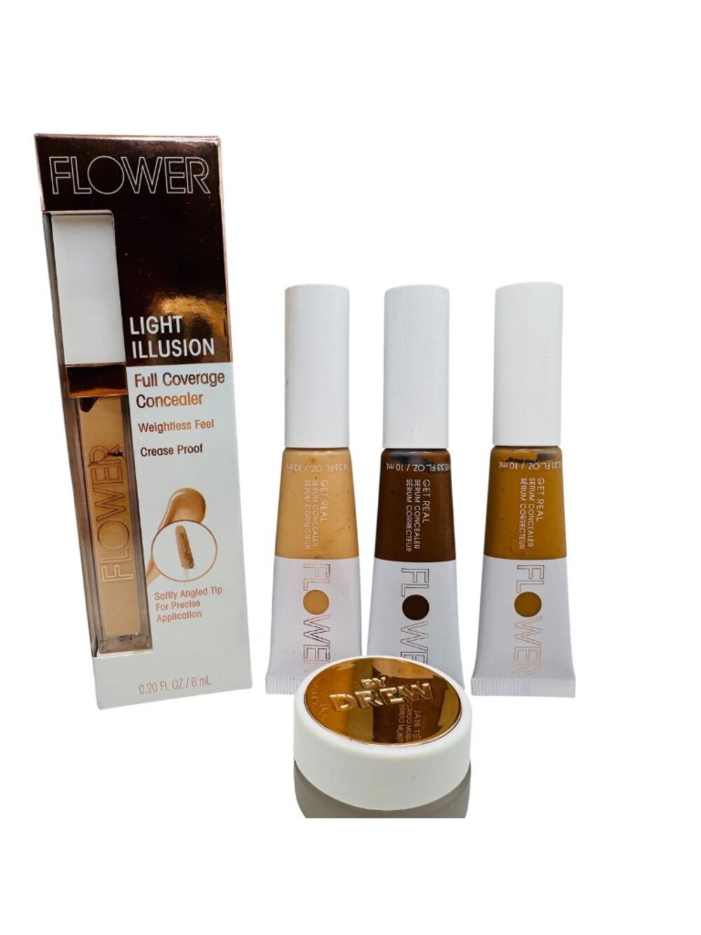 Flower Beauty Light Illusion Full Coverage Concealer & Petal Pout Lip Scrub Set